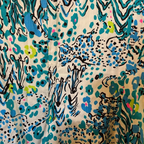 Lilly Pulitzer Ember Shift Dress Sea Oats Escapade size 10, cotton, lined - Picture 5 of 6